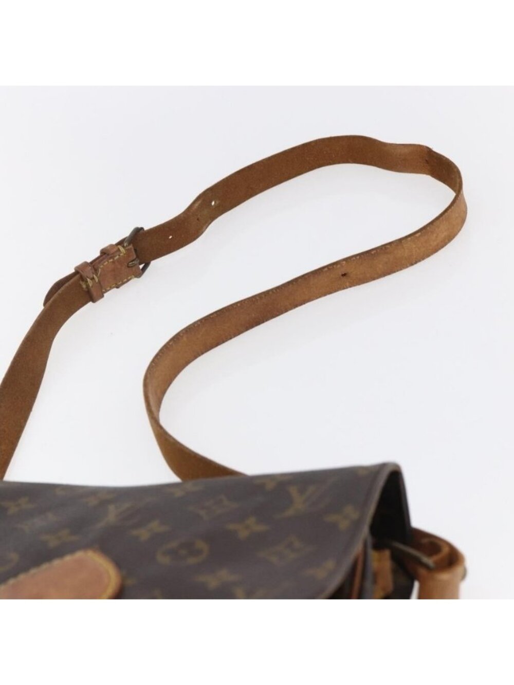 Authentic LOUIS VUITTON Monogram Cartouchiere MM Shoulder Bag M51253 LV - Picture 15 of 16